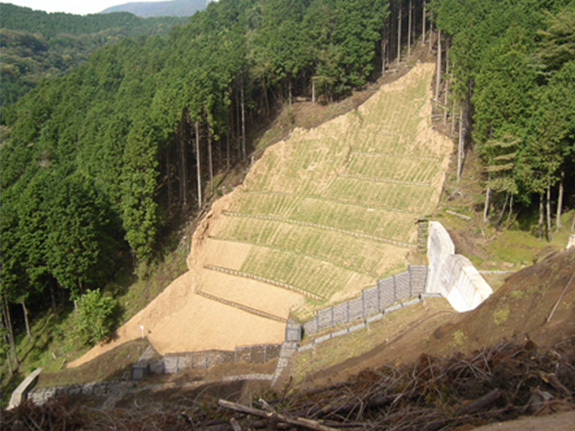 写真：平成26年度治山（復旧）奥の沢（25繰越）工事