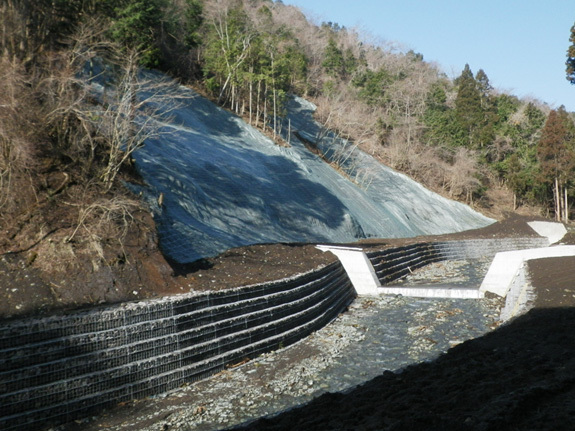 写真：平成25年度　治山（復旧）北山工事